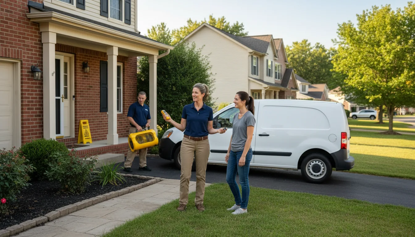 Residential water damage restoration in Mount Holly, NC